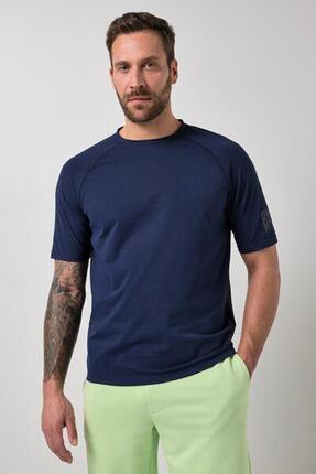 Hommes T-shirt à manches courtes raglan imprimé poitrine - jusqu'au 7 XL