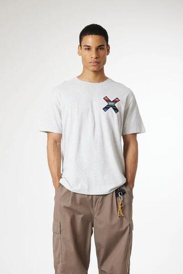 Camiseta Blue Banana Light Grey Melange de Algodón Orgánico