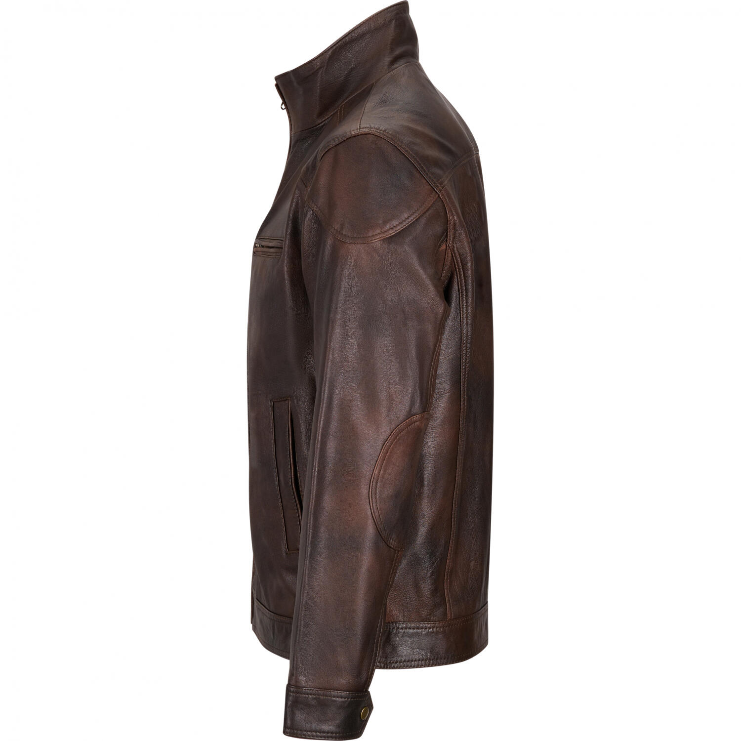 il Lago Prestige Lederjacke Boston Herren (Braun) Größe XXXXL 3/5