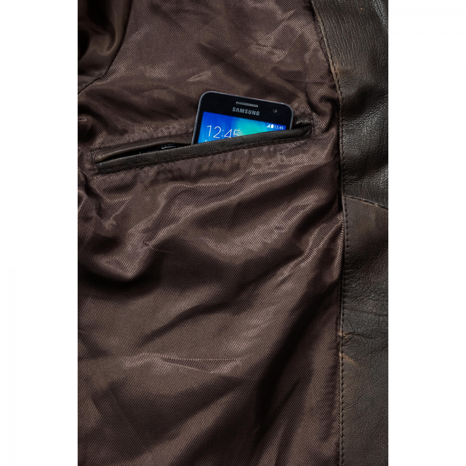il Lago Prestige Lederjacke Boston Herren (Braun) Größe XXXXL 5/5