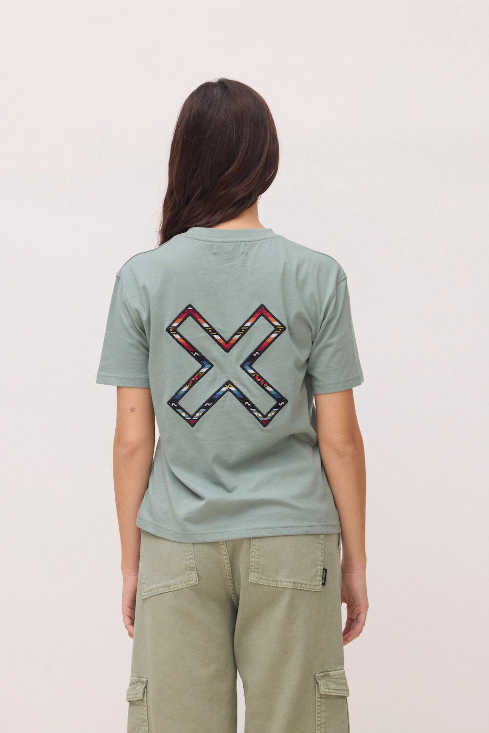 Camiseta Mujer Blue Banana Sage de Algodón 100% Orgánico 2/3
