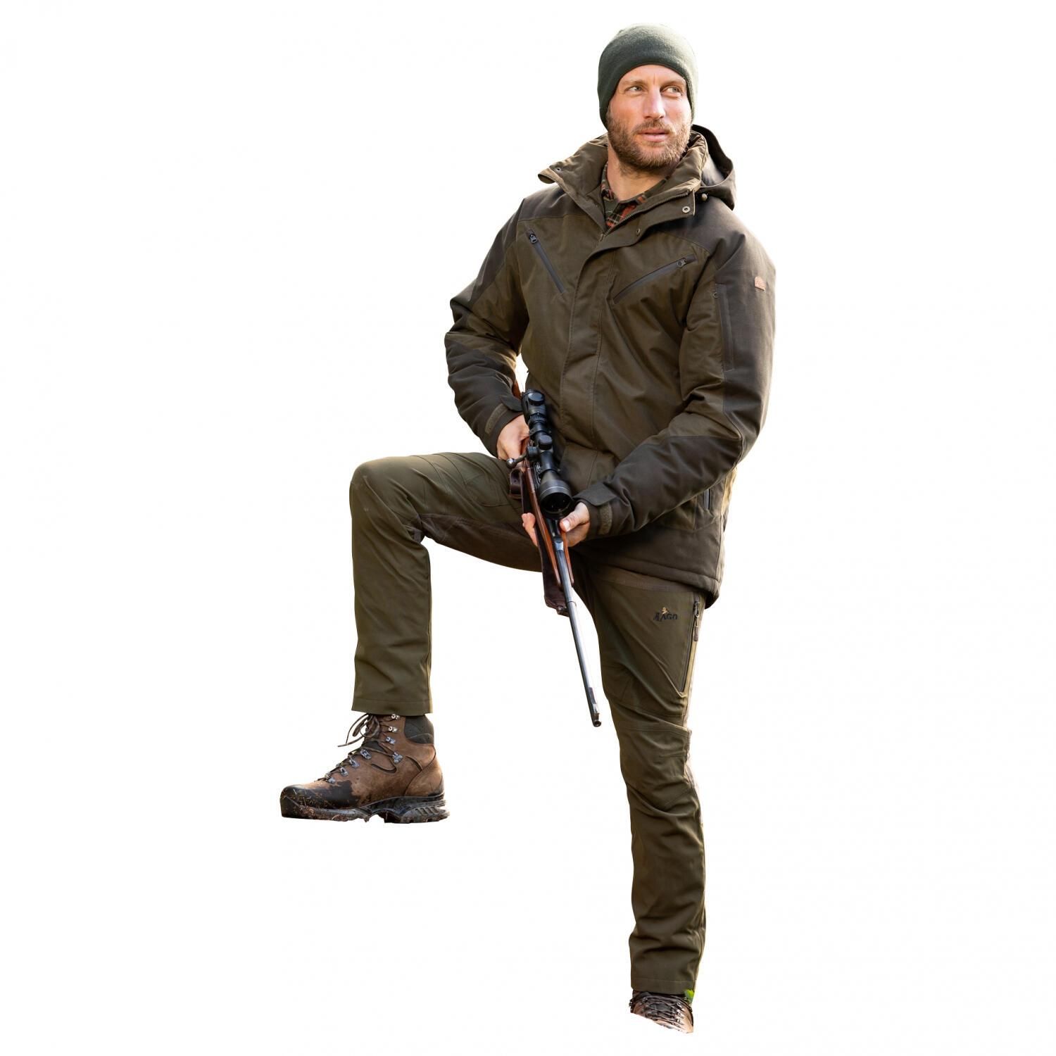 il Lago Prestige Extremejacke Geo Pro Herren (Oliv) Größe 4XL 4/5