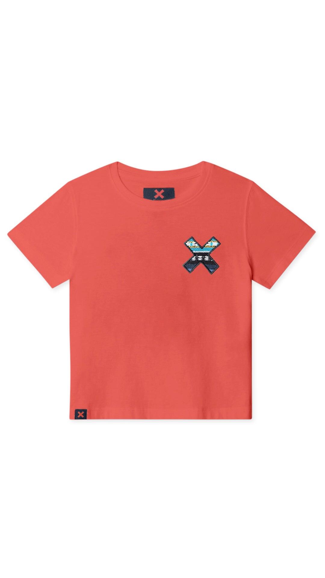 Camiseta Kids Blue Banana Roja de Algodón 100% Orgánico 4/4