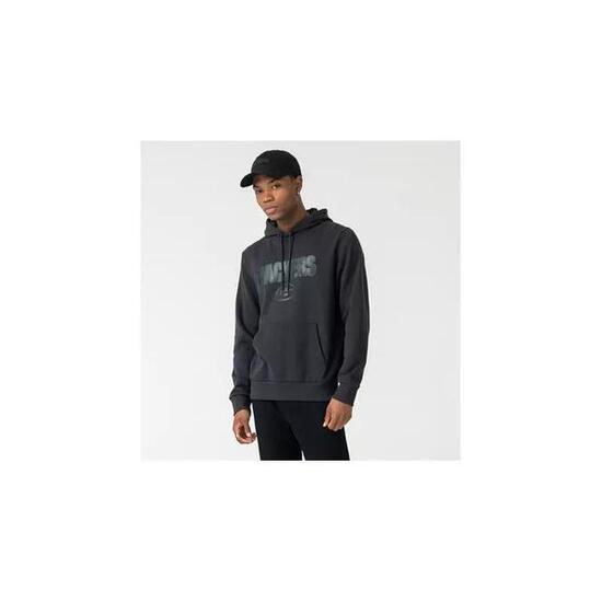 Sweat à capuche NFL Greenbay Packers New Era Pullover Hoody Gris foncé pour homm