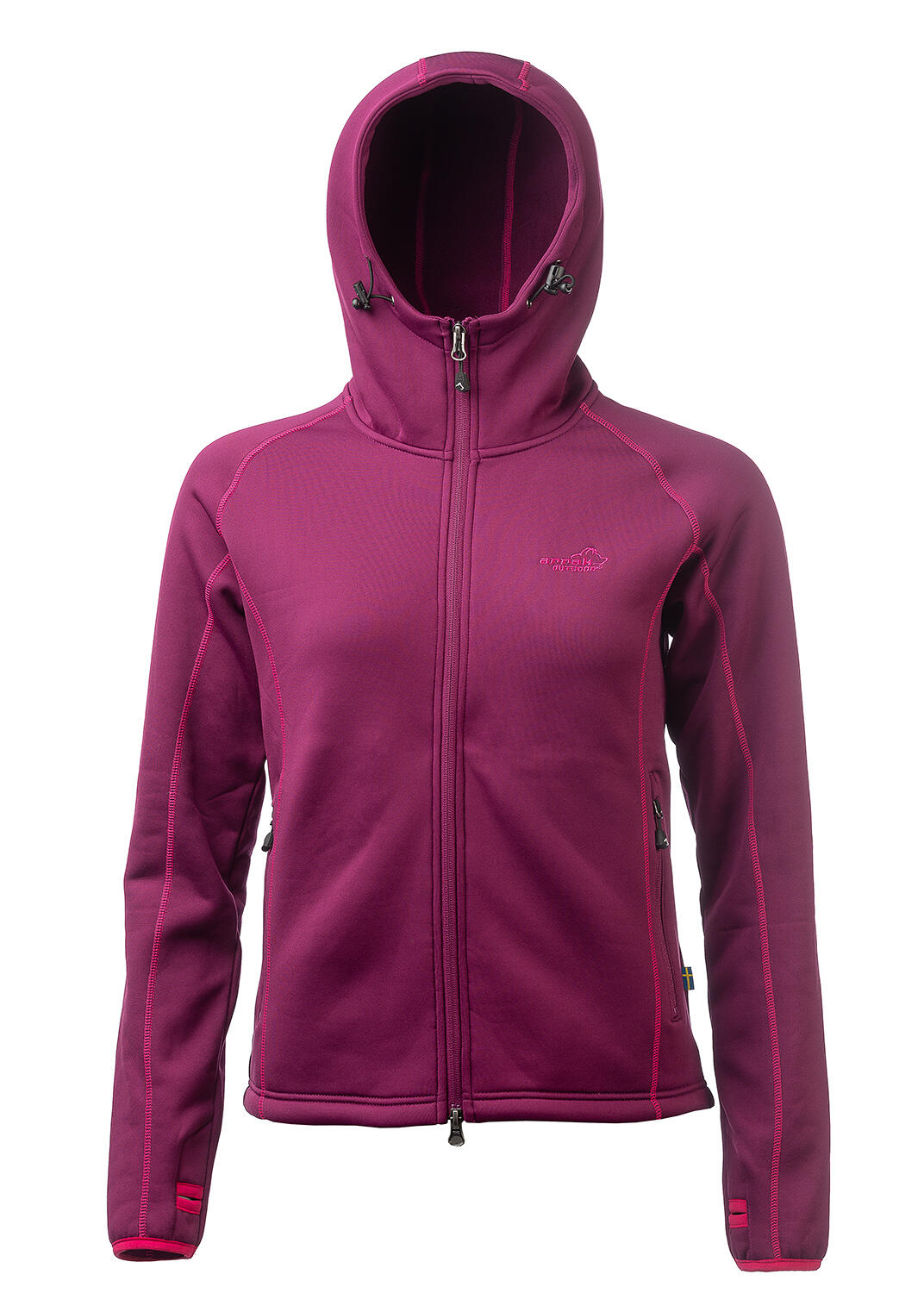Power-Fleece für Damen in Fuchsia 3/6
