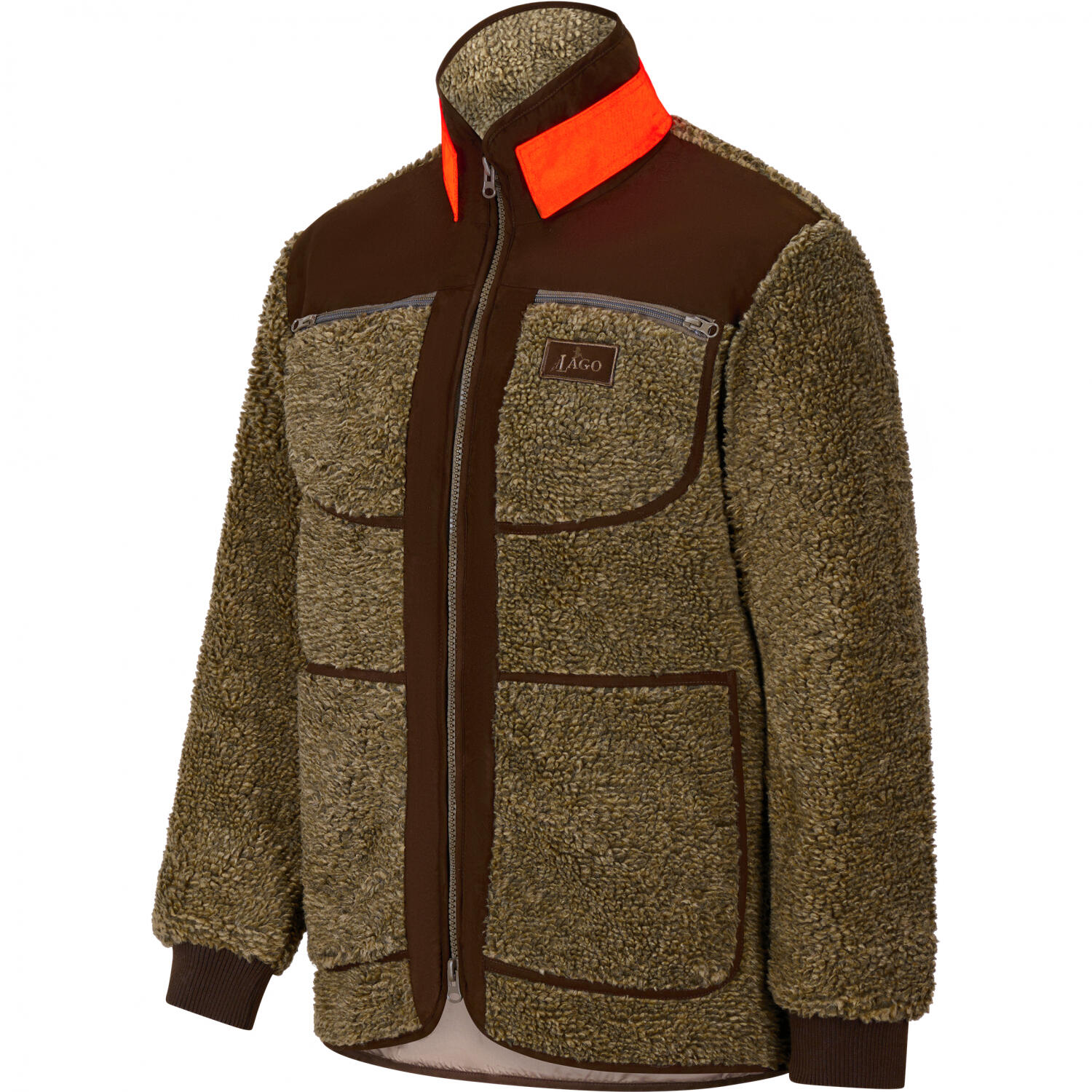 il Lago Prestige Faserpelzjacke Hakon Herren (Oliv) Größe 2XL 2/5