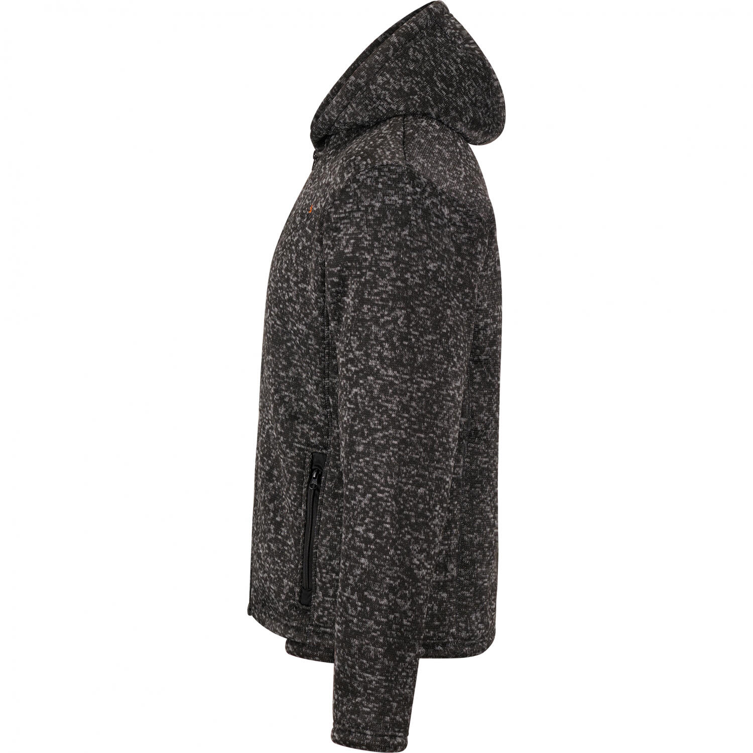 il Lago Prestige Teddy Strickfleece-Jacke Spirit Herren (Schwarz Meliert) G 3/5