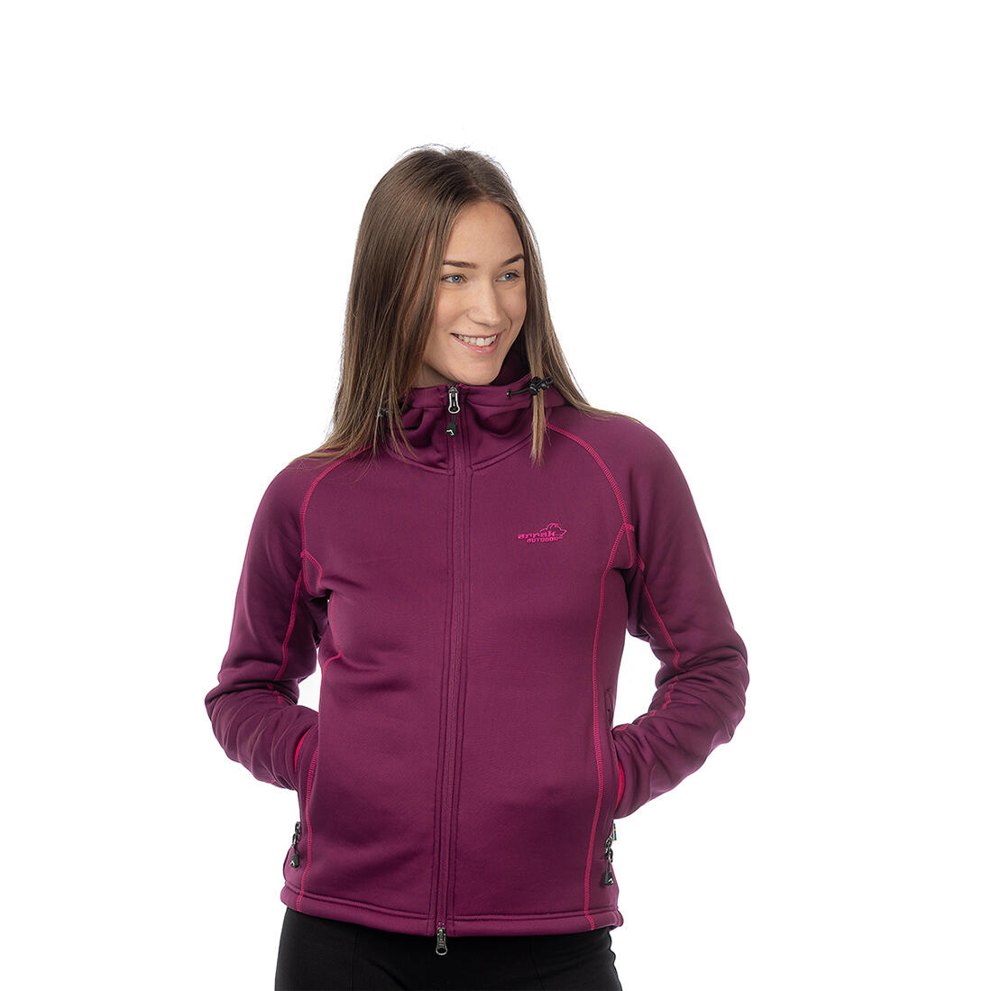 Power-Fleece für Damen in Fuchsia 2/6