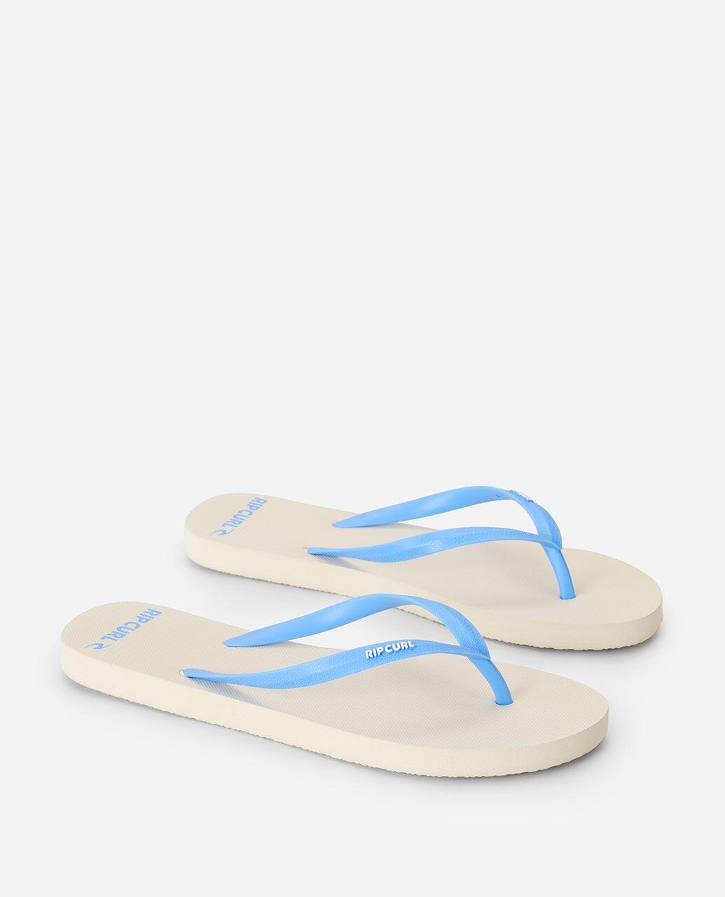 Tongs Unisex Bondi Bloom - Natural/Blue 3/7