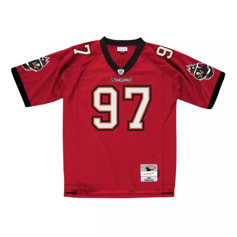 Maillot NFL Simeon Rice Tampa Bay Buccaneers 2002 Mitchell & Ness Legacy Retro R 1/2