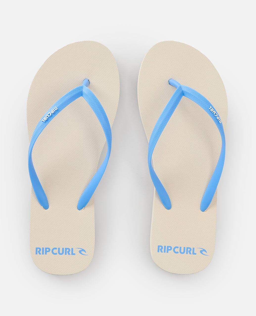 Tongs Unisex Bondi Bloom - Natural/Blue 5/7