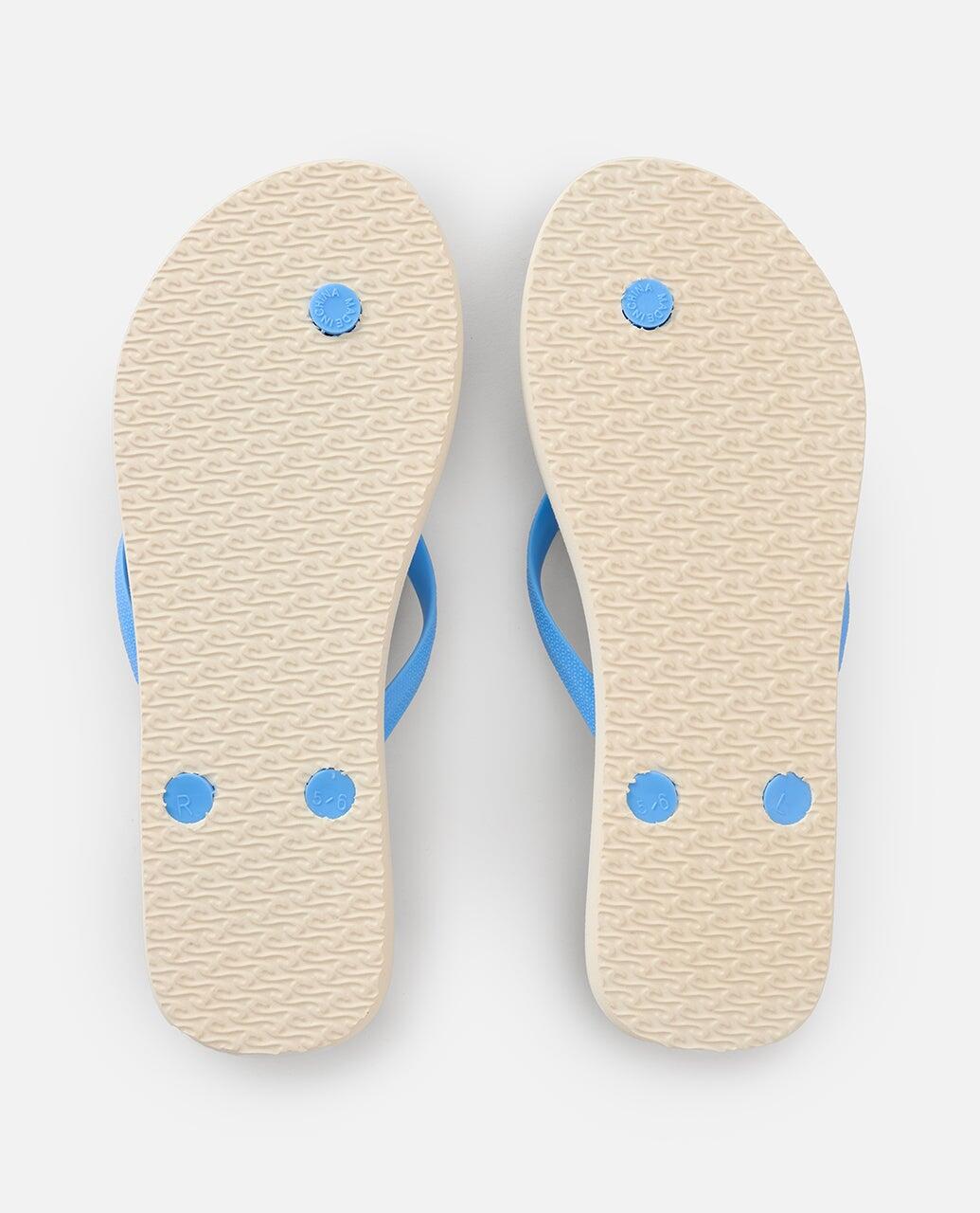Tongs Unisex Bondi Bloom - Natural/Blue 7/7