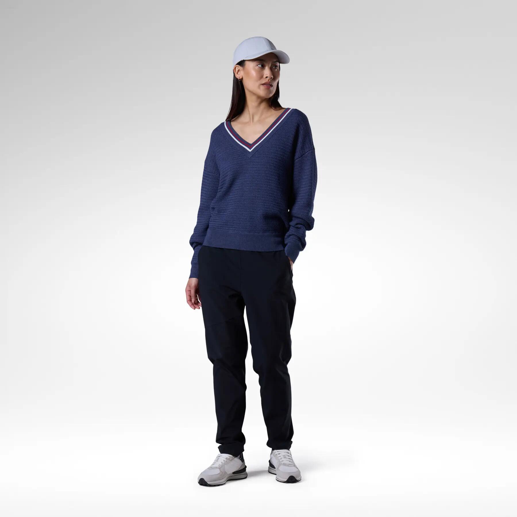 Pull col V femme Rossignol 2/6