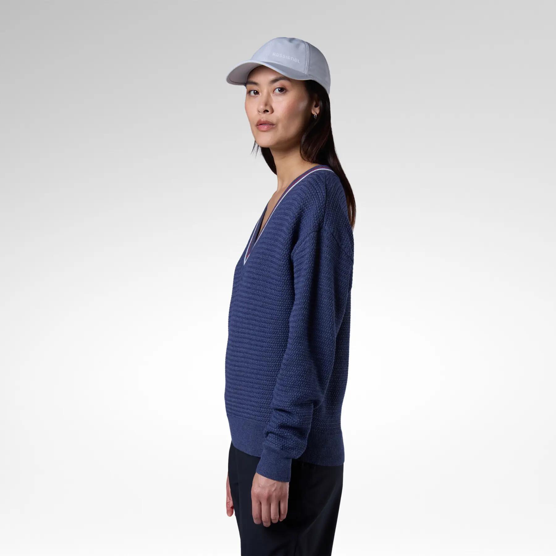 Pull col V femme Rossignol 4/6