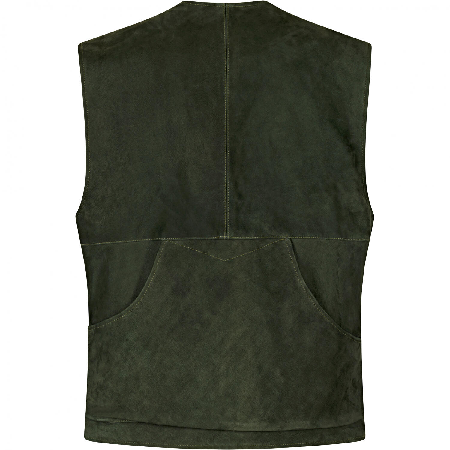 il Lago Prestige Lederweste Field Vest Herren (Oliv) Größe M 3/4