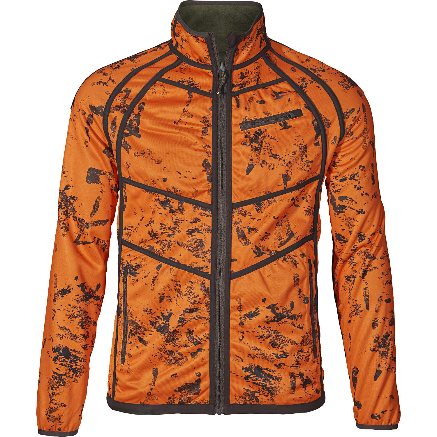 Seeland Vantage Reversible Fleece Jacket Herren (Pine Green/InVis Orange Bl 3/4