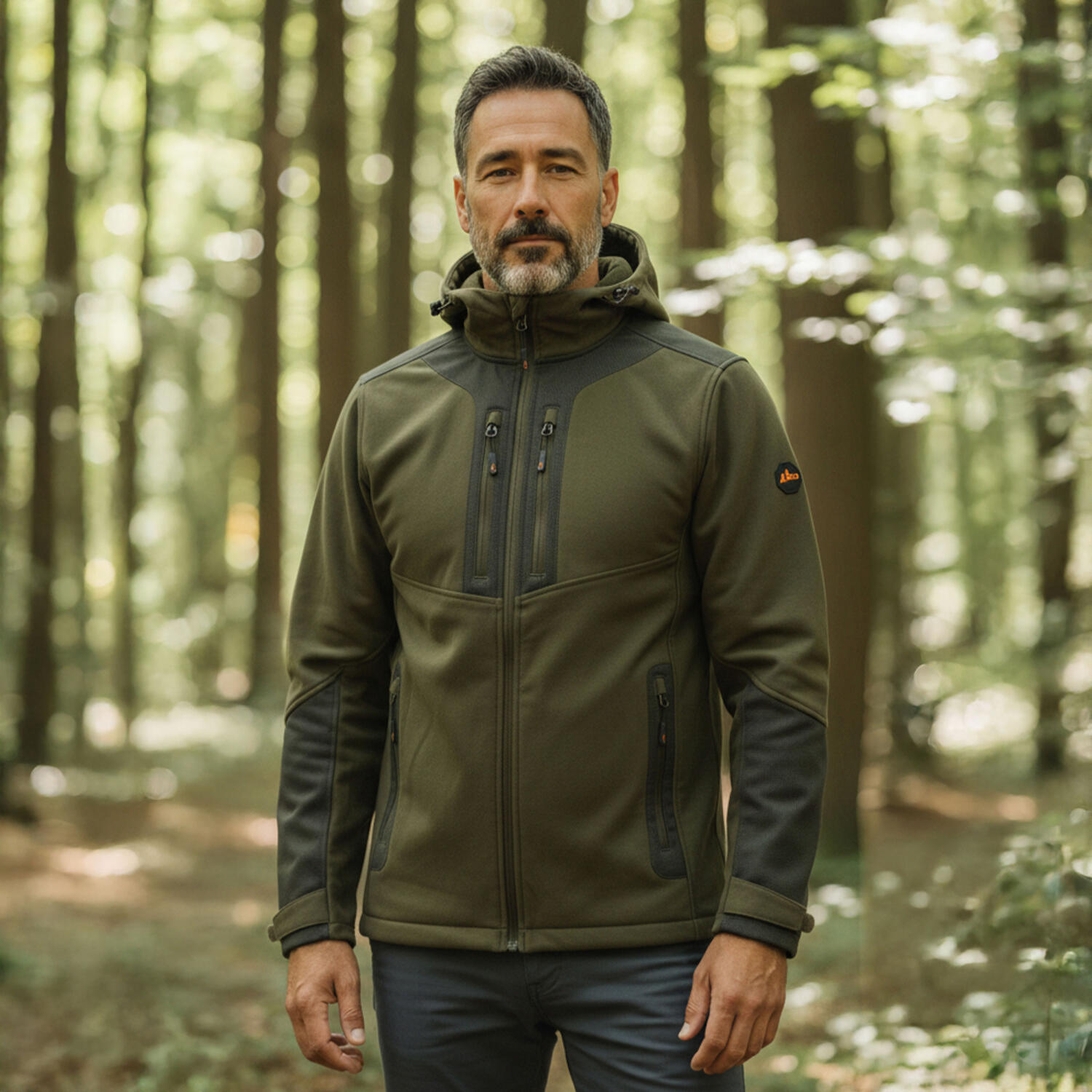il Lago Prestige Outdoorjacke Active Hunt PRO LTX Herren (Oliv/Schwarz) Grö 2/5