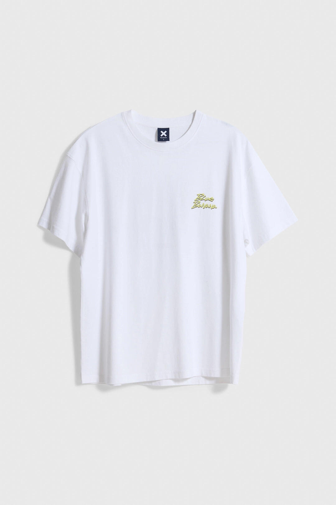 Camiseta Blue Banana Blanca de Algodón 100% Orgánico 7/7