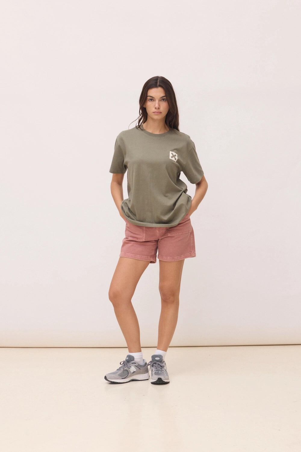 Camiseta Blue Banana Olive Green de Algodón 100% Orgánico 1/3