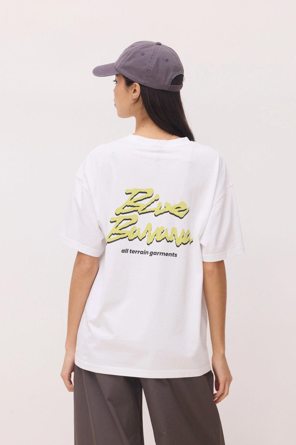 Camiseta Blue Banana Blanca de Algodón 100% Orgánico 5/7