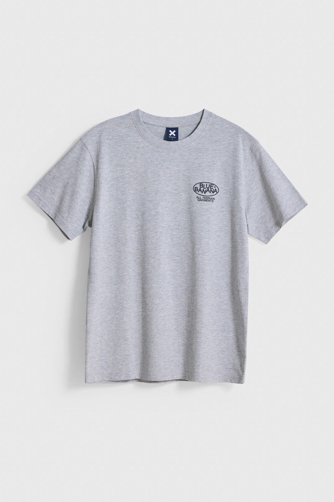 Camiseta Blue Banana Grey Melange de Algodón 100% Orgánico 6/6