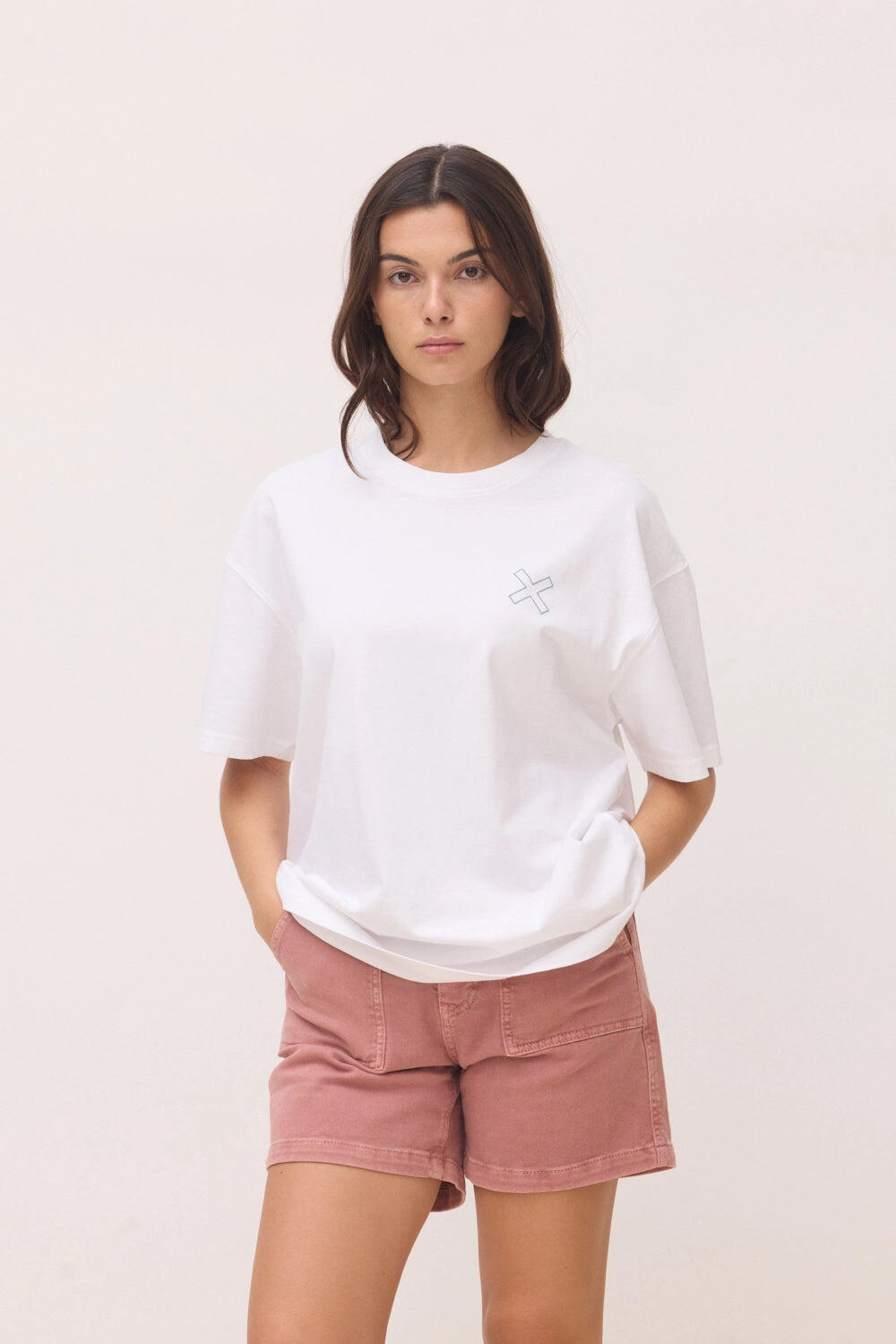 Camiseta Blue Banana Blanca de Algodón 100% Orgánico 4/6