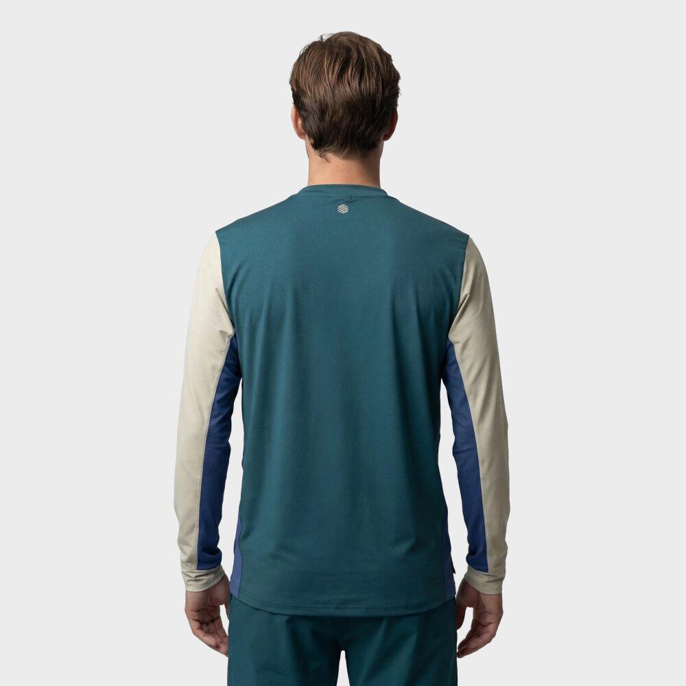 Herren Tennis langärmeliges -funktionsshirt Roma Green Grün 6/6