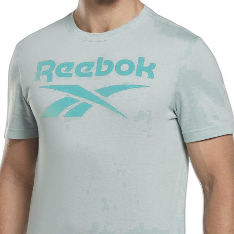 T-shirt sportowy męski Reebok HJ9966 3/4