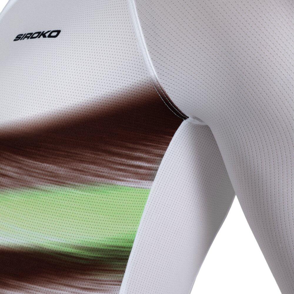 Maillot vélo ultraléger homme Cyclisme M3 NRC White Blanc 4/8