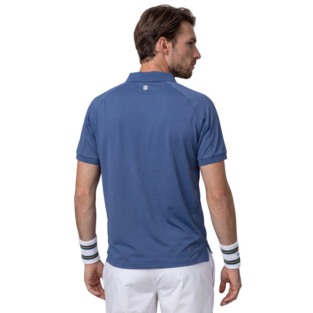 Polo de tennis demi-zip homme Player Navy Bleu 2/6