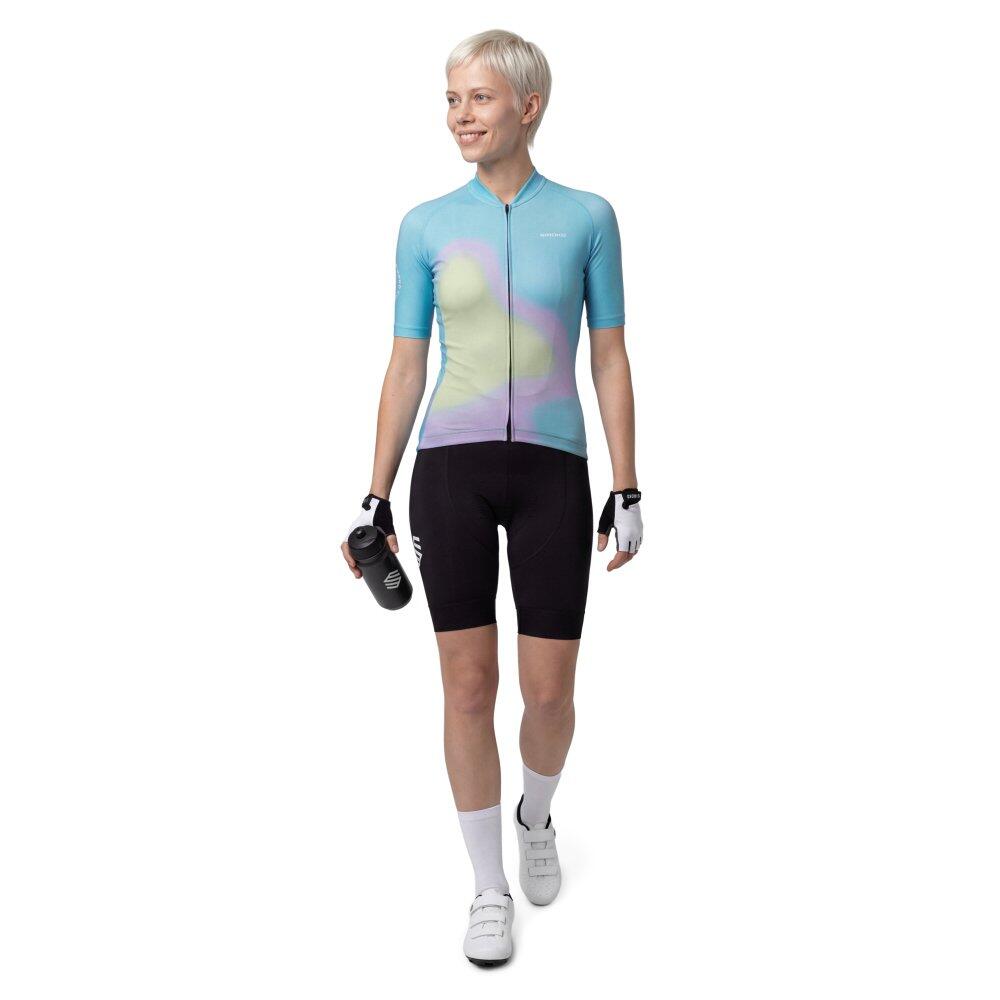 Damen Radsport kurzärmeliges radtrikot für M2-W NRC Blue Blau 3/8