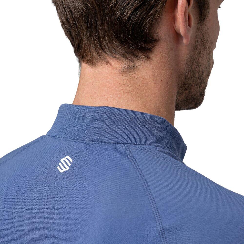 Polo de tennis demi-zip homme Player Navy Bleu 5/6