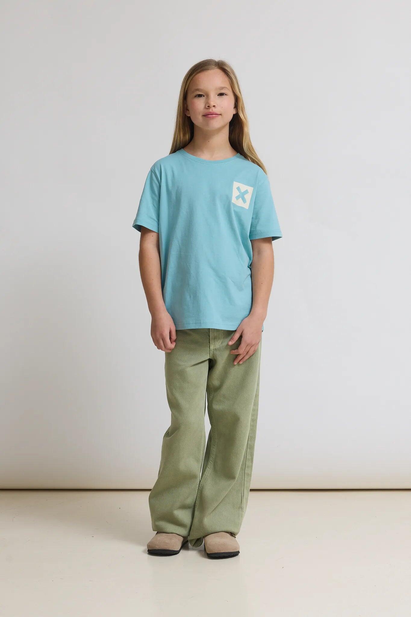 Camiseta Kids Blue Banana Acqua de Algodón 100% Orgánico 3/4