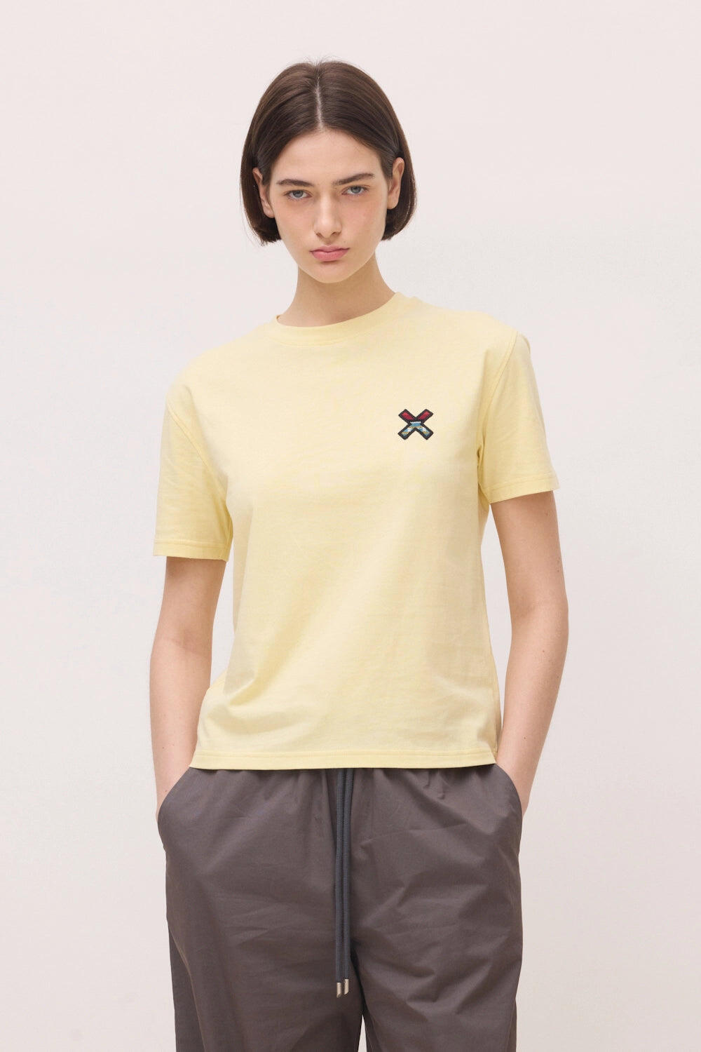 Camiseta Mujer Blue Banana Light Yellow de Algodón 100% Orgánico 1/3