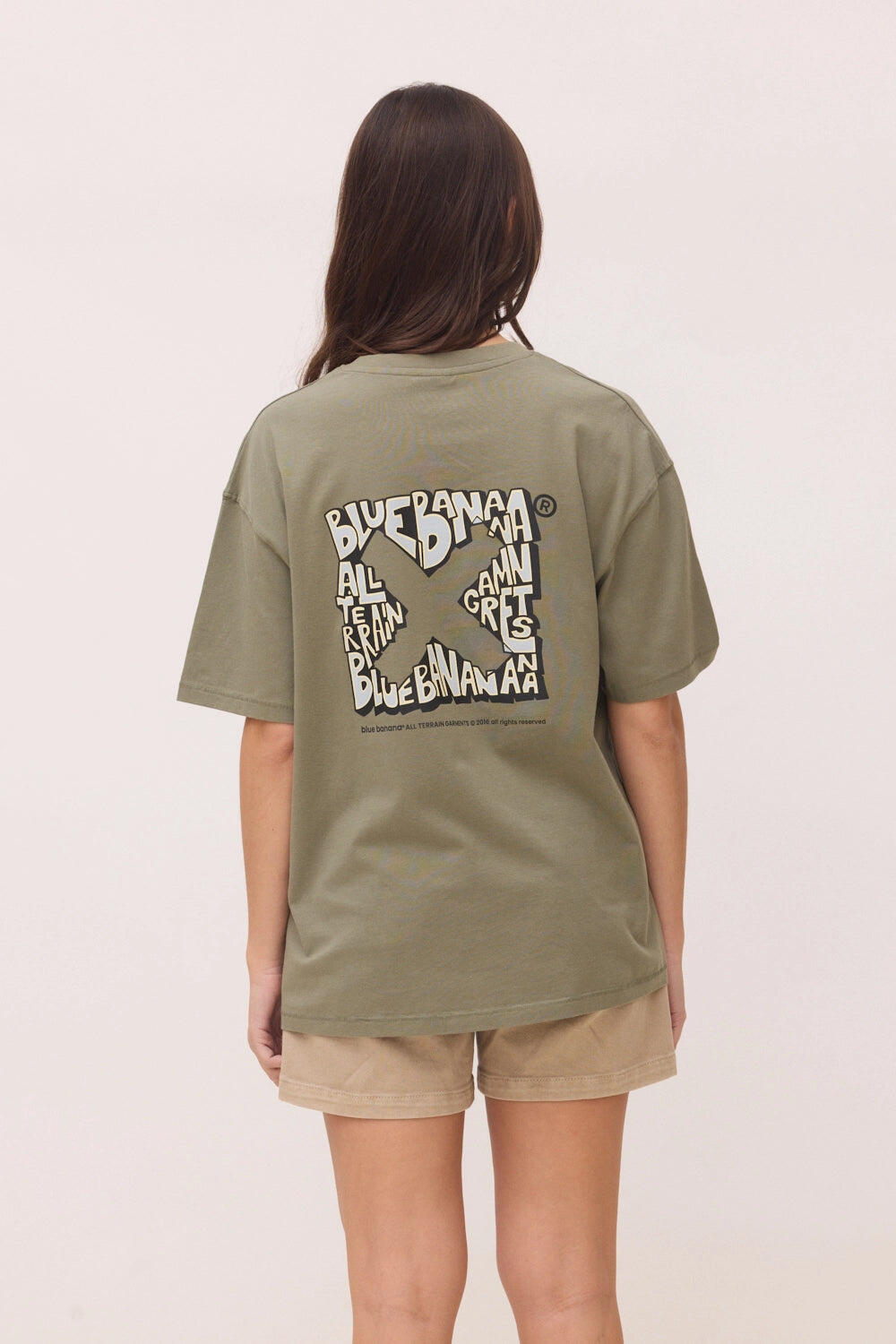 Camiseta Blue Banana Olive Green de Algodón 100% Orgánico 5/7