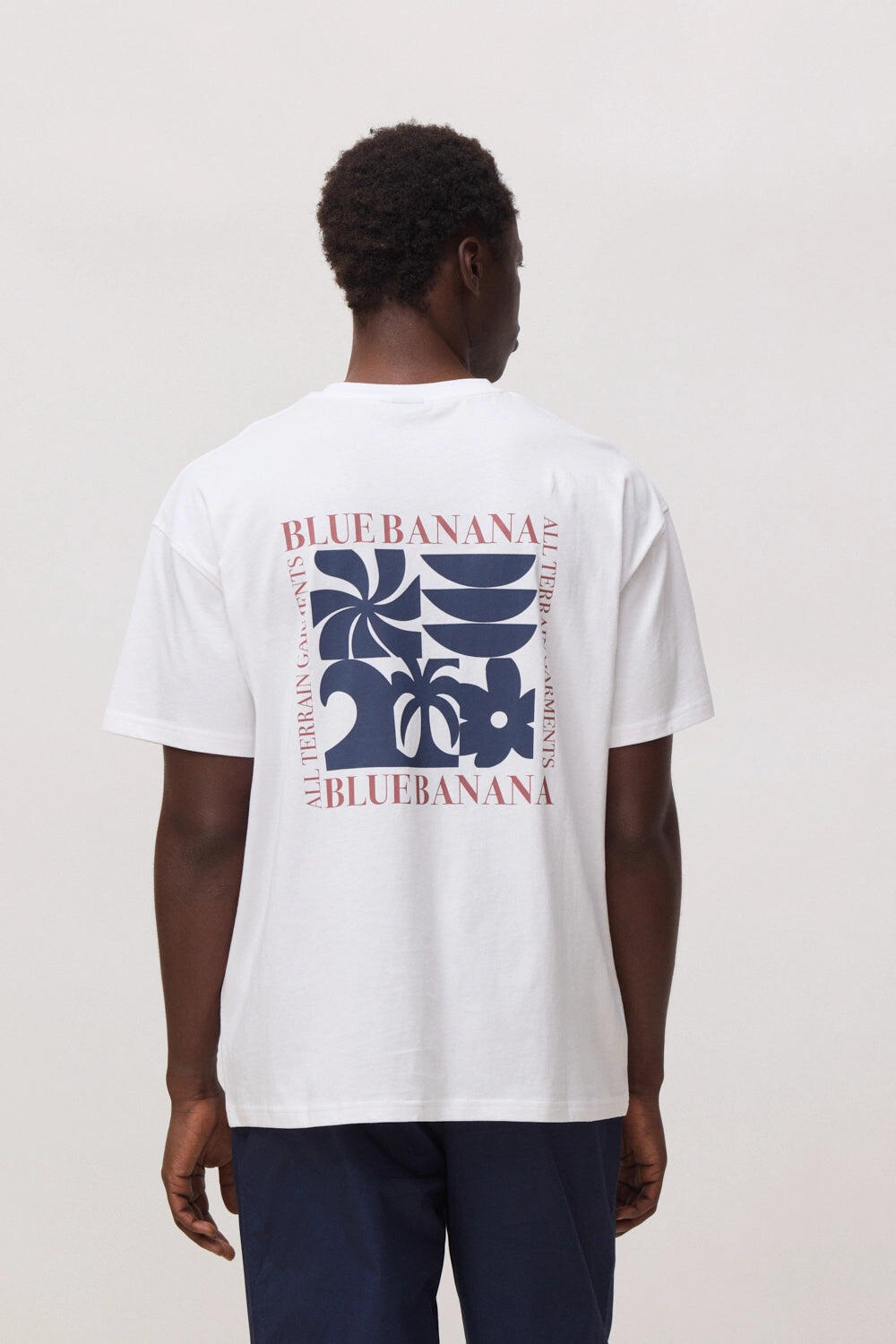 Camiseta Blue Banana Blanca de Algodón 100% Orgánico 2/6