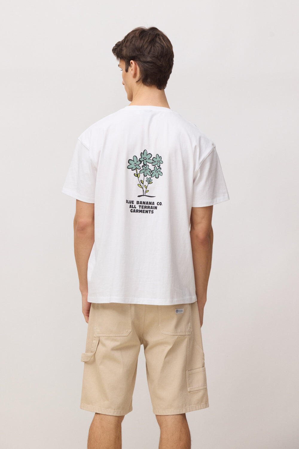 Camiseta Blue Banana Blanca de Algodón 100% Orgánico 2/7