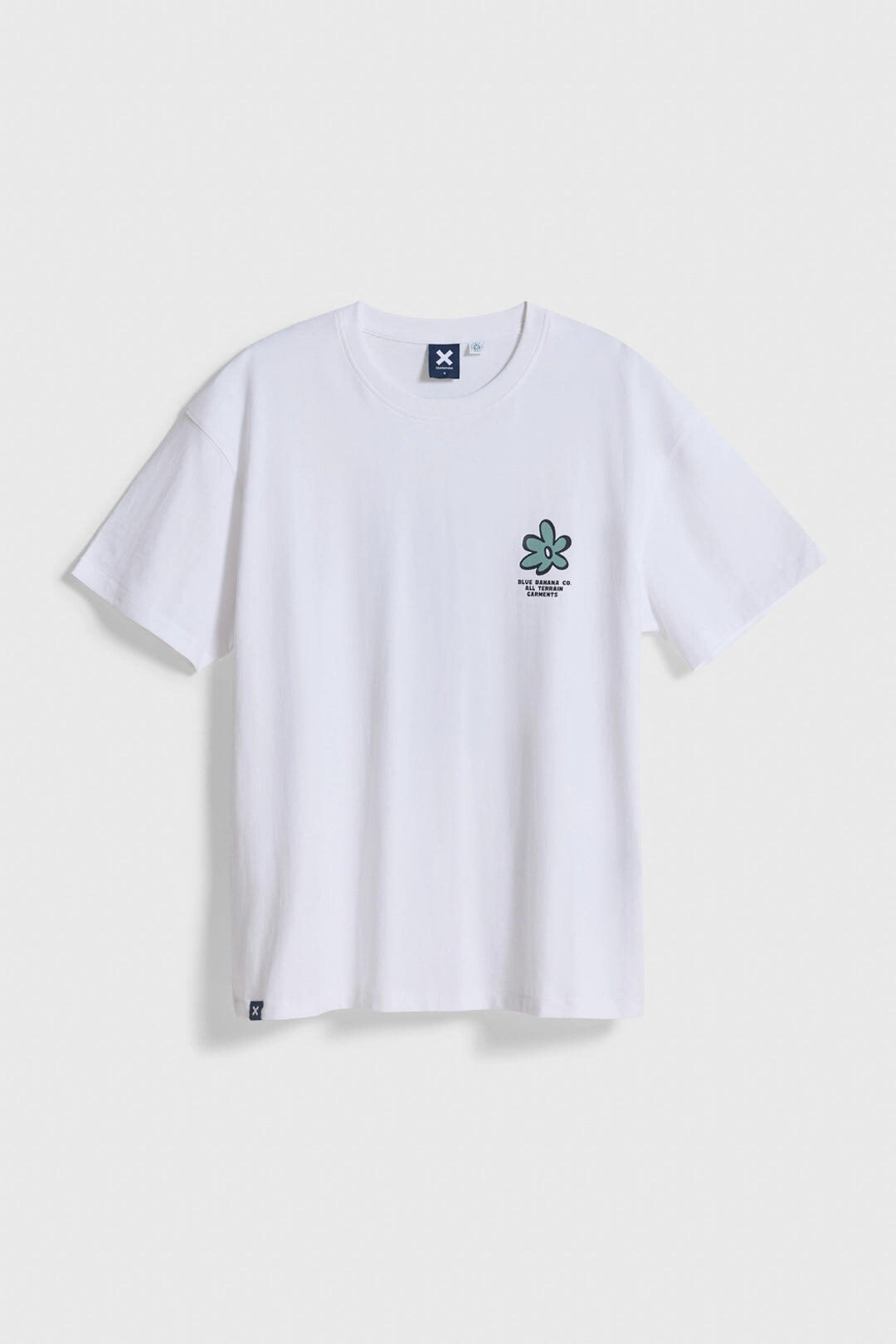 Camiseta Blue Banana Blanca de Algodón 100% Orgánico 7/7