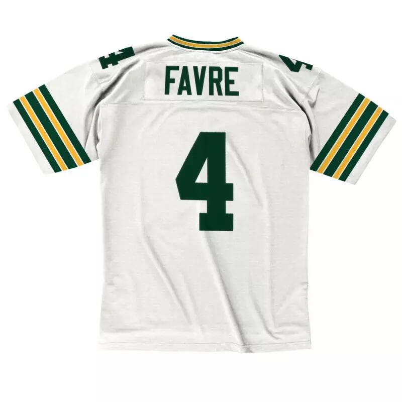 Maillot NFL Brett Favre Greenbay Packers 1996 Mitchell & Ness Legacy Retro Blanc 2/2