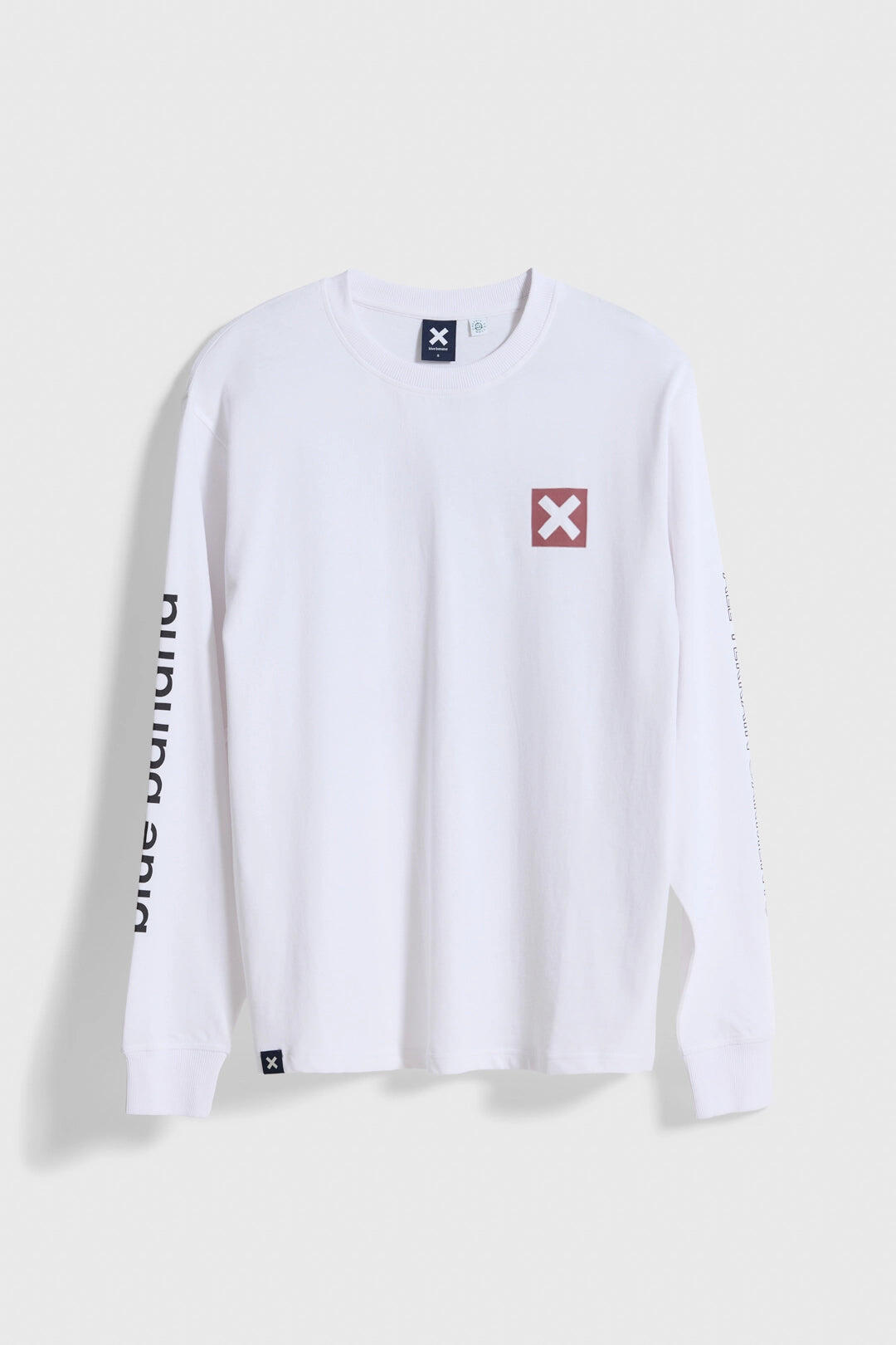 Camiseta Manga Larga Blue Banana Blanca de Algodón 100% Orgánico 7/7