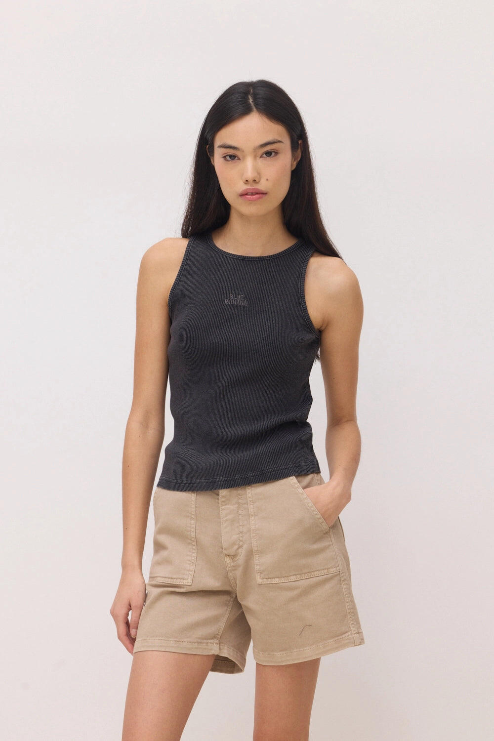 Top Tank Mujer Blue Banana Mist de Algodón Orgánico 1/3