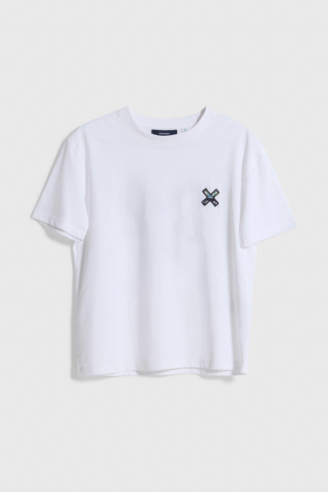 Camiseta Mujer Blue Banana Blanca de Algodón 100% Orgánico 3/3