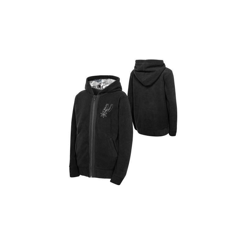 Sweat Zippé Enfant NBA San Antonio Spurs Outerstuff Key Line Sherpa Full Zip Fle 3/3