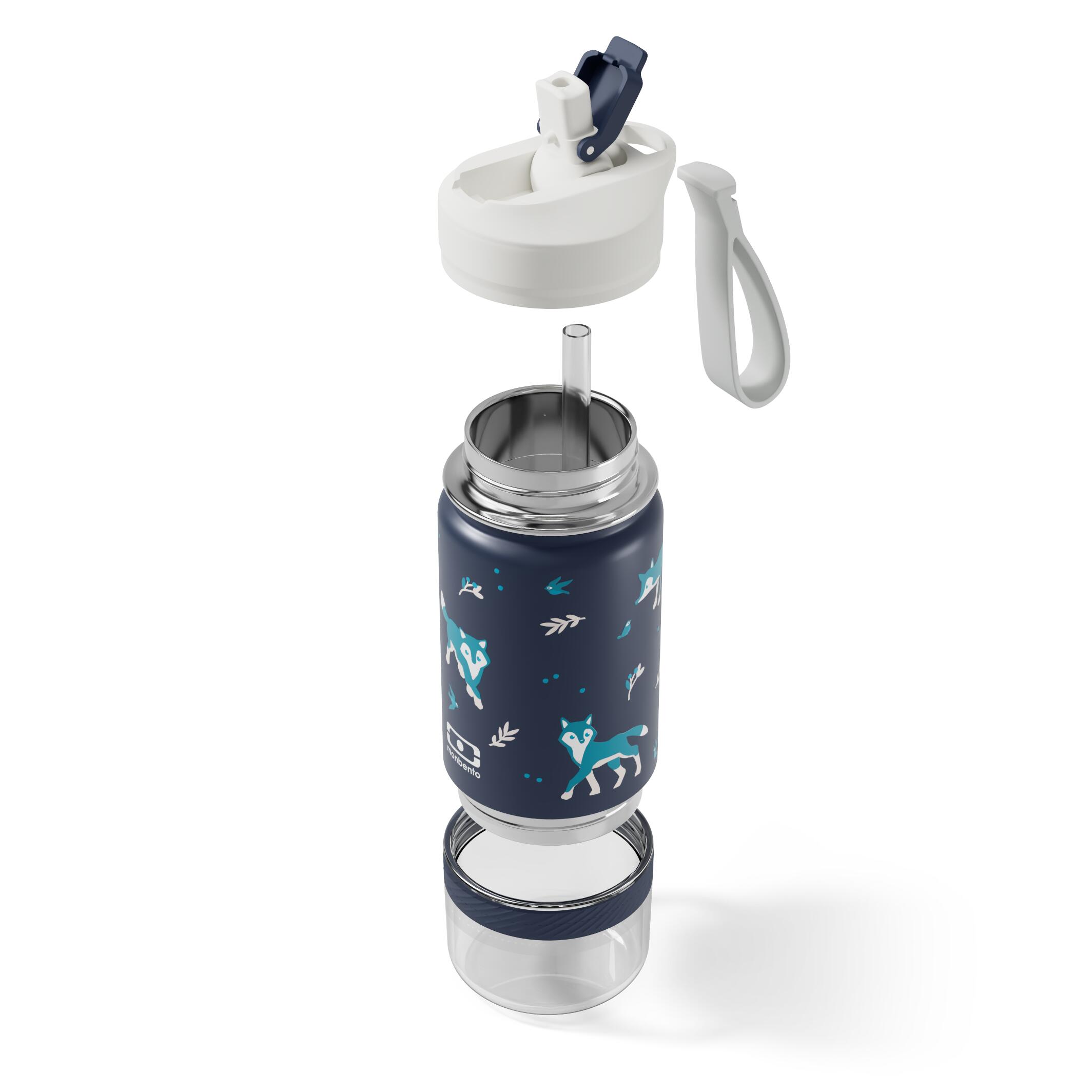 Gourde isotherme 2 en 1 avec paille 300ml|Snack|Enfants|Anse intégrée|Twisty 3/6