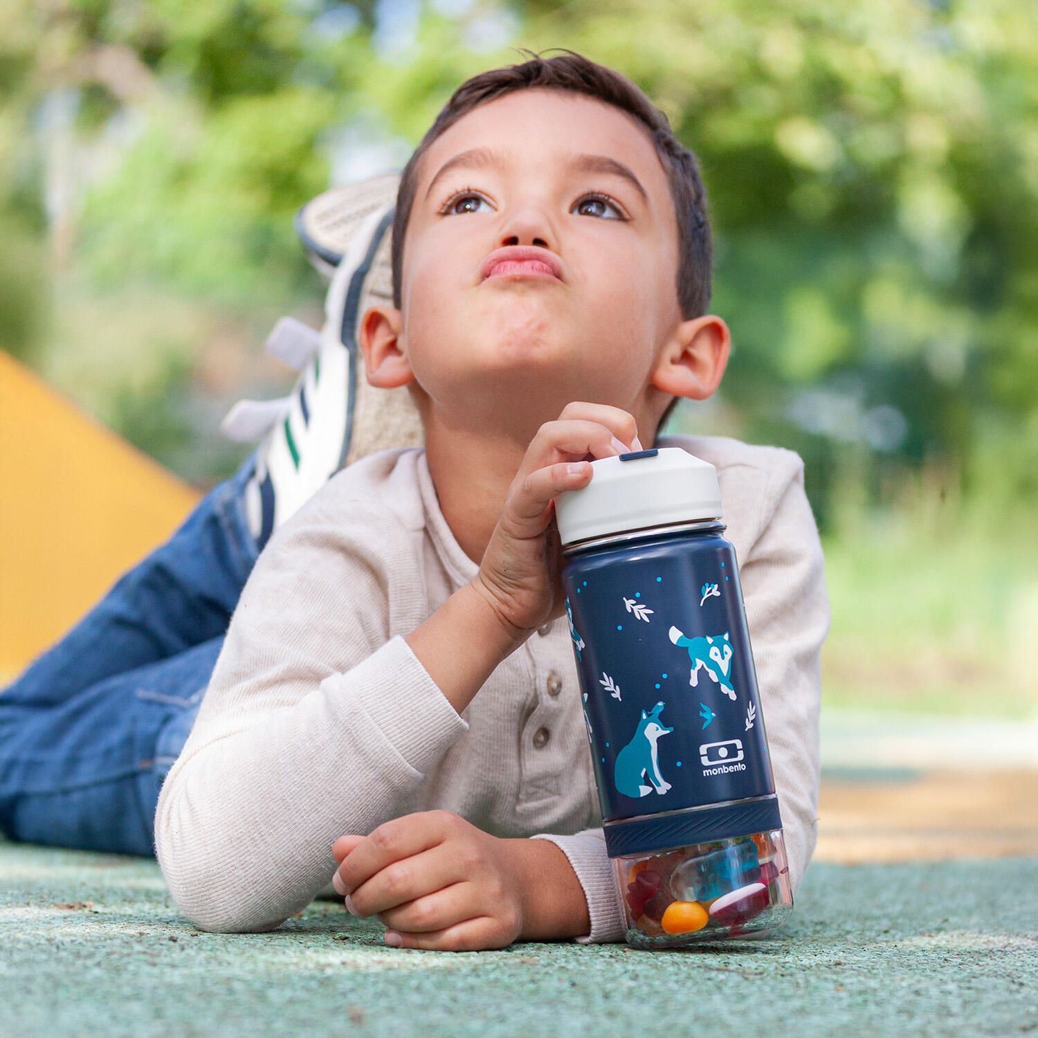 Gourde isotherme 2 en 1 avec paille 300ml|Snack|Enfants|Anse intégrée|Twisty 5/6