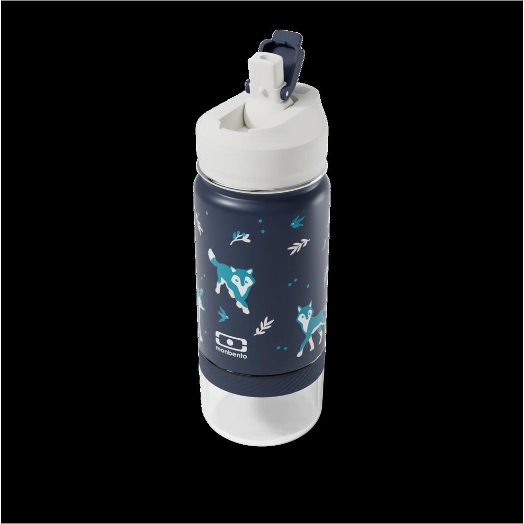 2-in-1 insulated bottle with straw 300ml|Snack|Kids|Built-in handle|Twisty