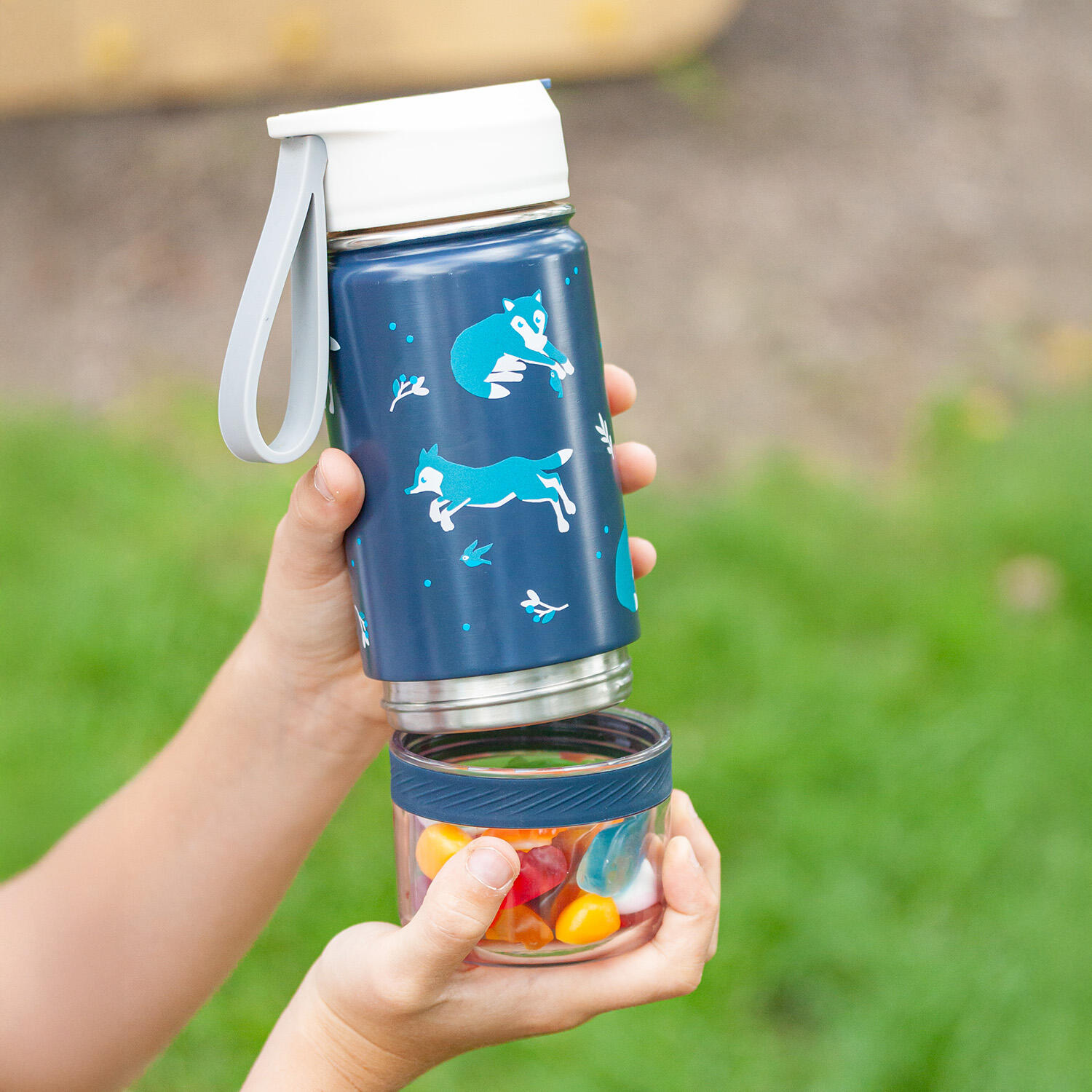 Gourde isotherme 2 en 1 avec paille 300ml|Snack|Enfants|Anse intégrée|Twisty 6/6