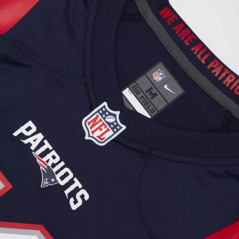 Maillot NFL Julian Edelman New England Patriots Nike Game Team colour bleu marin 3/5