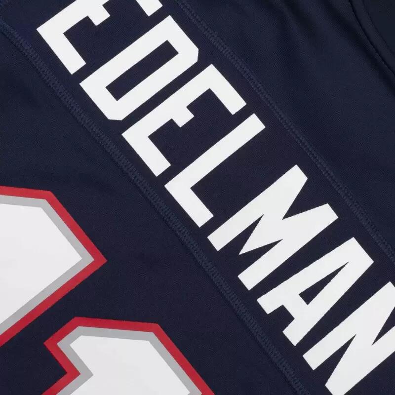 Maillot NFL Julian Edelman New England Patriots Nike Game Team colour bleu marin 4/5
