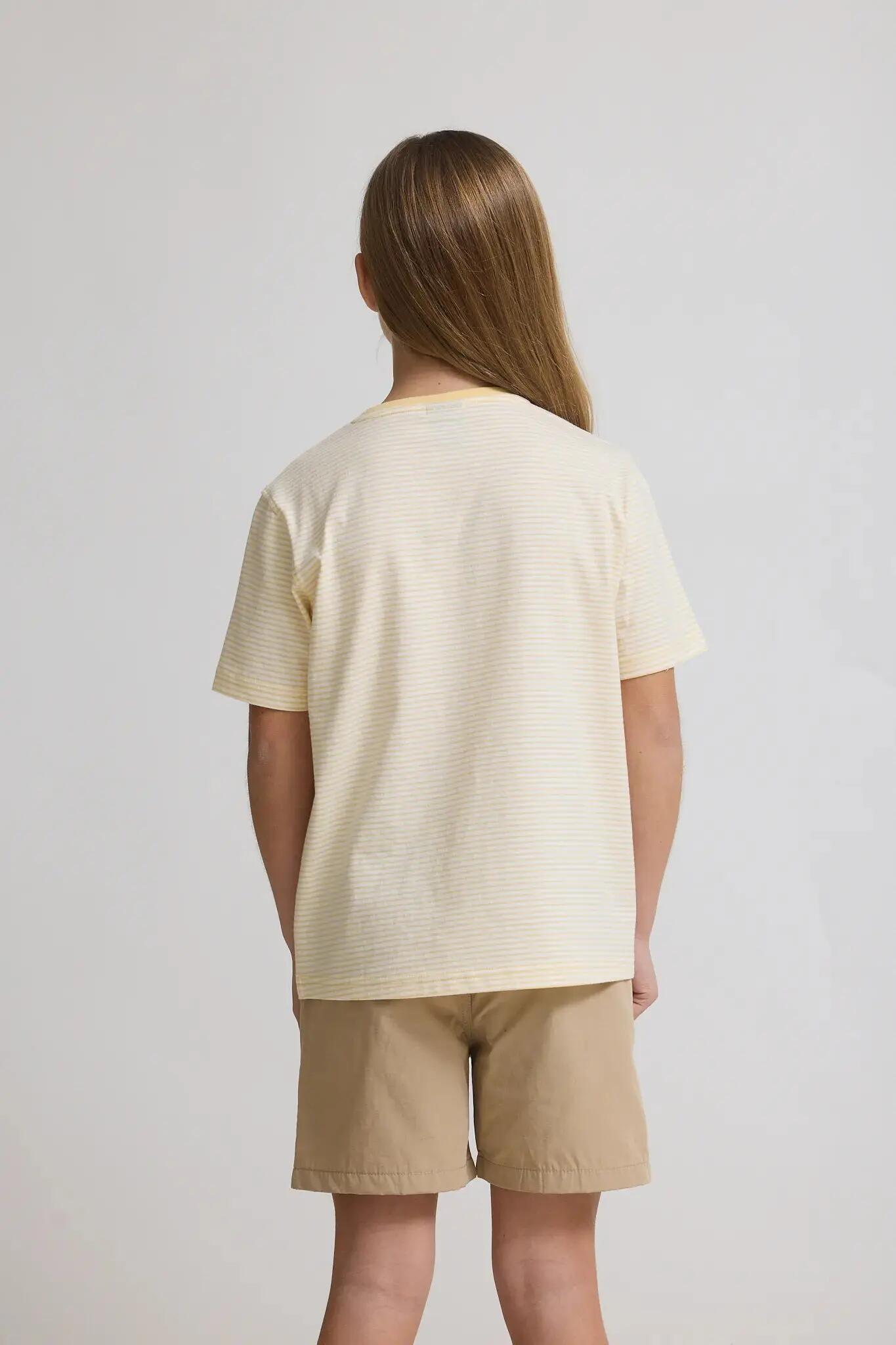 Camiseta Kids Blue Banana Light Yellow de Algodón 100% Orgánico 2/4